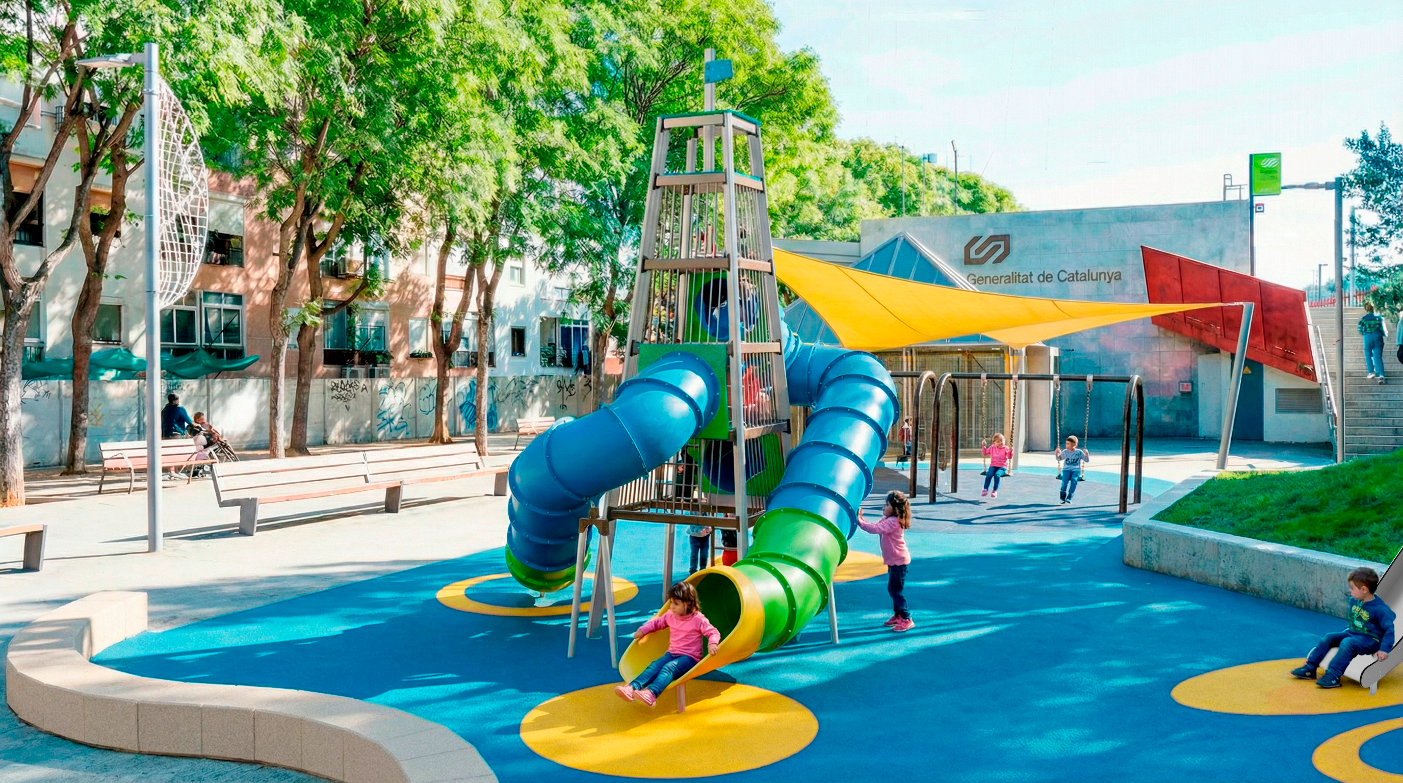 Imatge de la notícia: Sant Andreu de la Barca ha presentat els projectes de renovació de cinc nous parcs infantils